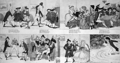 A Lesson for Spendthrifts by Dr. Johnson by Richard Newton